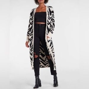 Express Zebra Print Duster